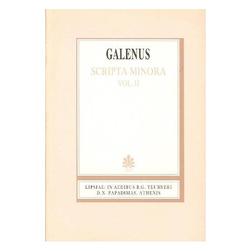 Galenus scripta minora, vol. II (Γαληνού έργα ελάσσονα, τόμος Β')