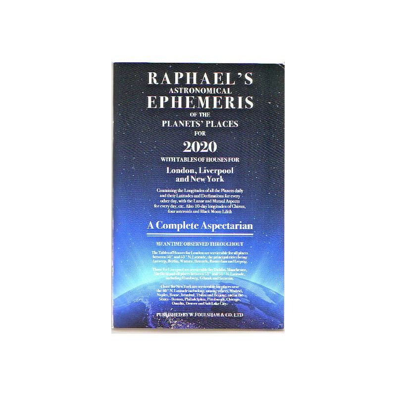 Raphael's Astronomical Ephemeris of the Planets' Places for 2020